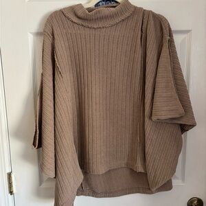 Free People Cozy Tan Women's Sweater